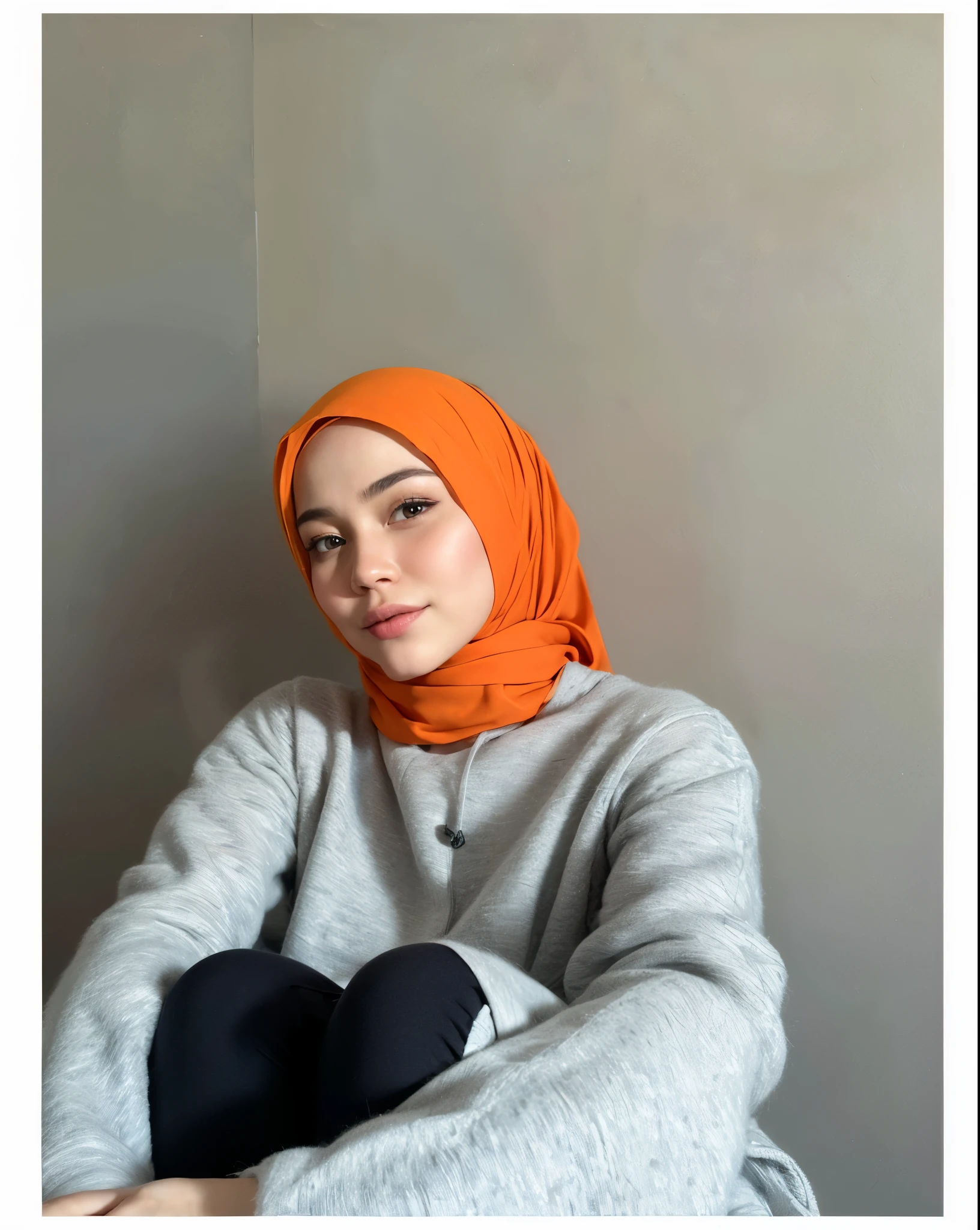 masterpiece, (ultra-high-definition portrait, vignet:1.4), Realistic, extremely detailed, CG unified, 8k, Clean lines, highly detailed, High-definition, raw color photos, she is smiling, Realistic portrait, Cinematic Light, Beautiful detailed, (1hijabgirl, indonesian:1.5), (165cm tall, big breasts with lips like she wants to kiss:1.5), Beautiful big breasts, breasts details, very tight, (Biggorgeous breast, Serious Face:1.5), (Serious Face, Big Breast:1.4), Close up of a girl in Beautiful clothes with errected nipple, biggorgeous breast, Soft smile, scarf, (Bombastic Side Eyes with curvaceous body:2), pose 4 of 1 6, Undress, No bra, (nipples that are clearly sticking out detail:1.2), Outdoors, high intricate detailed.