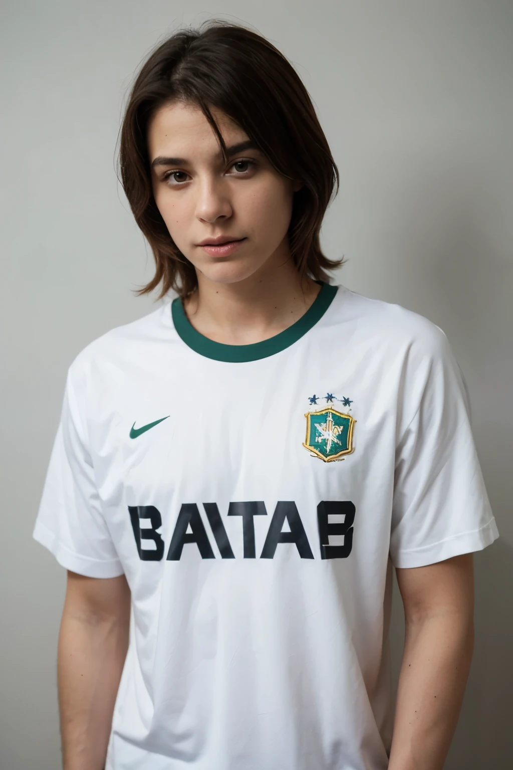 white Brazilian national team shirt, com grafites