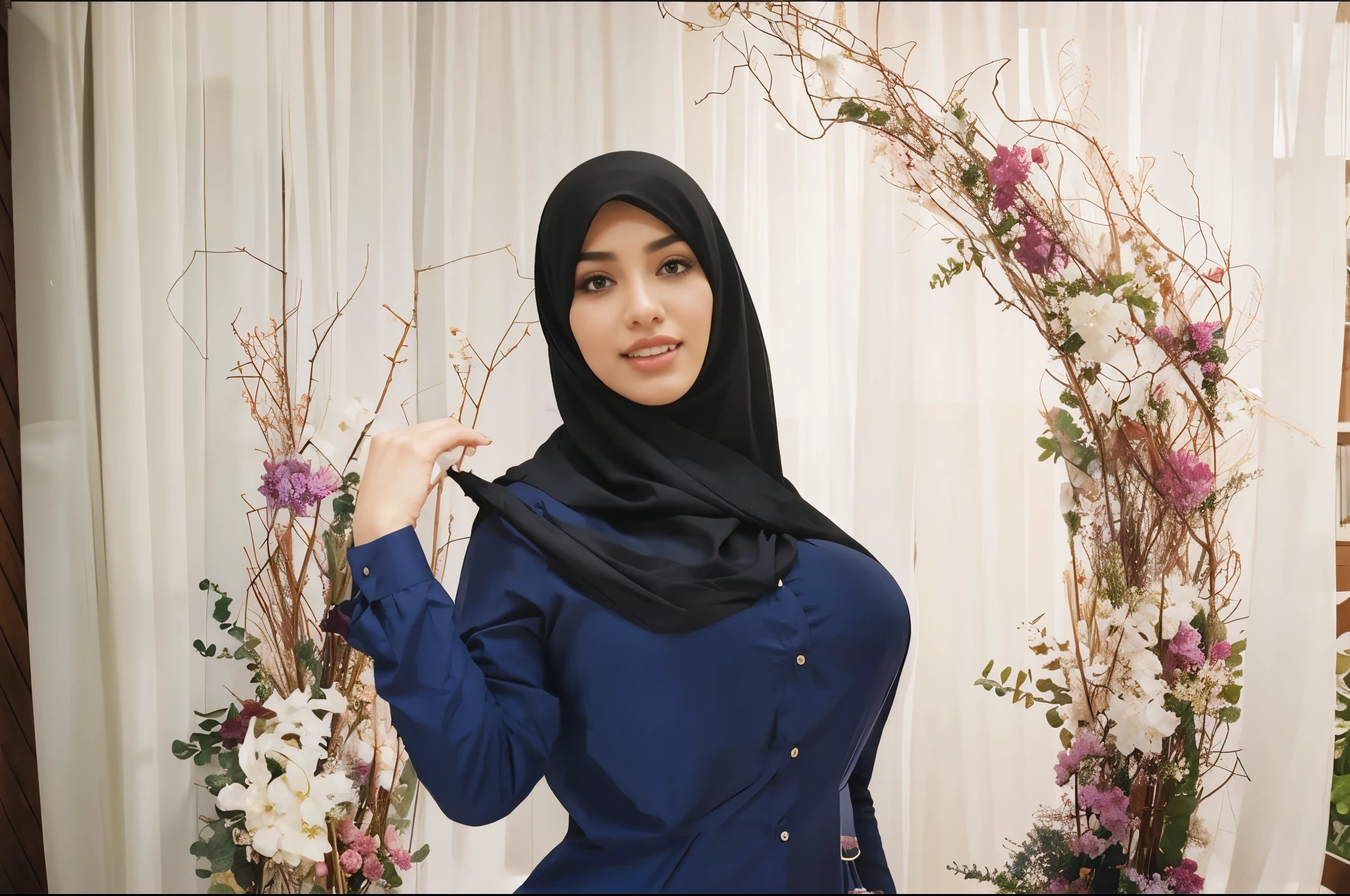 Big breast hijab