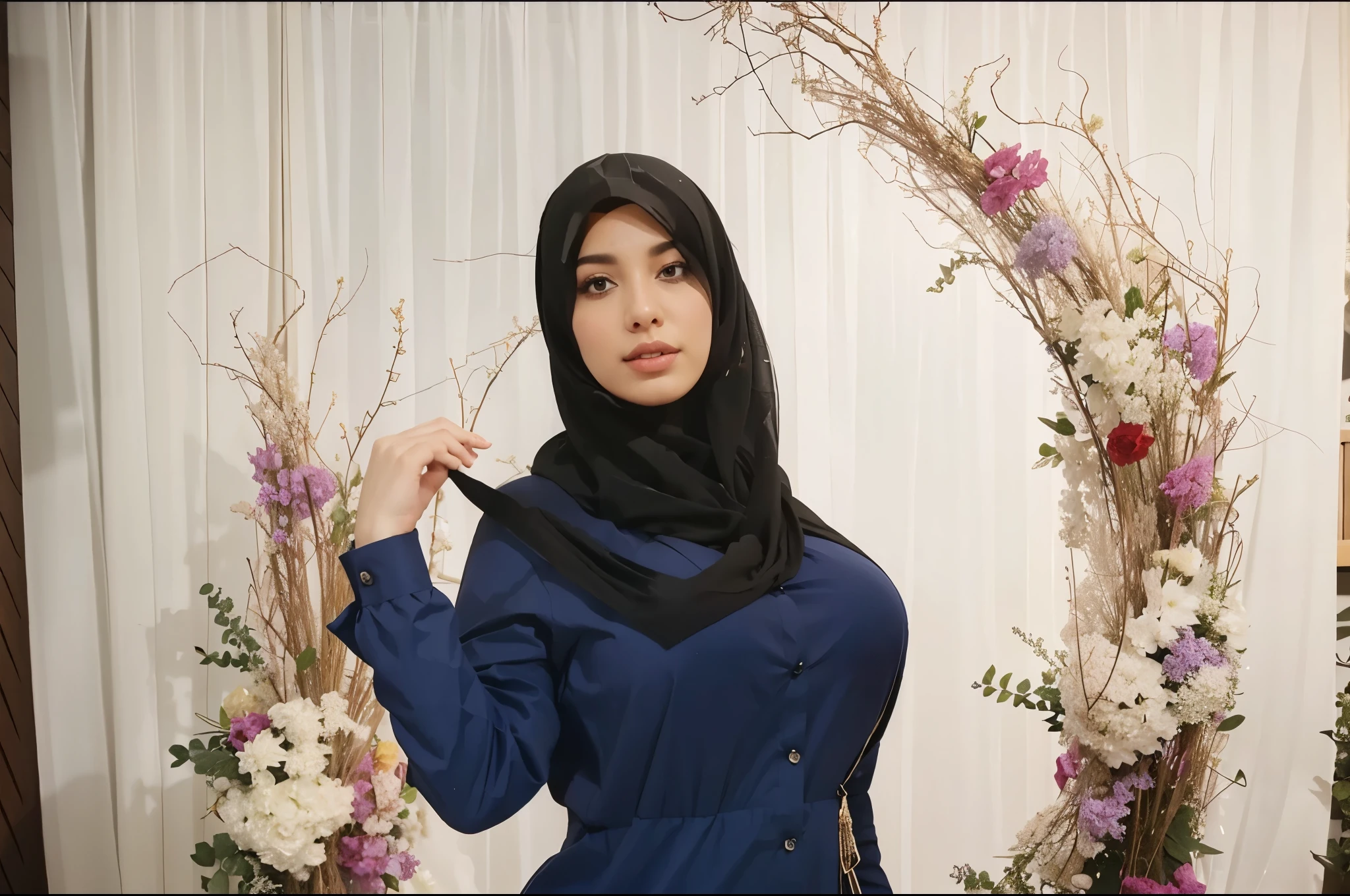 Big breast hijab