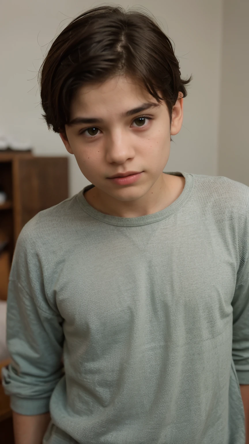 Um com o cabelo loiro com olhos verdes