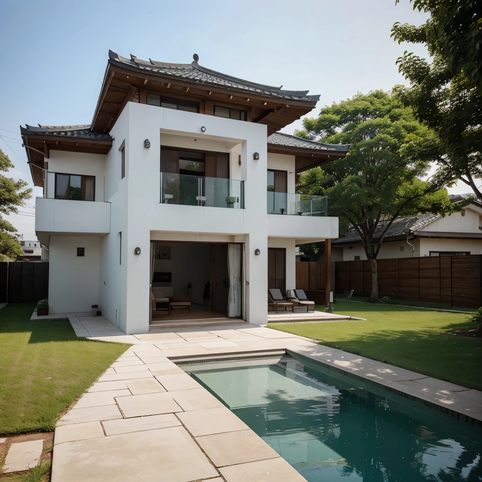 Large modern house in korean