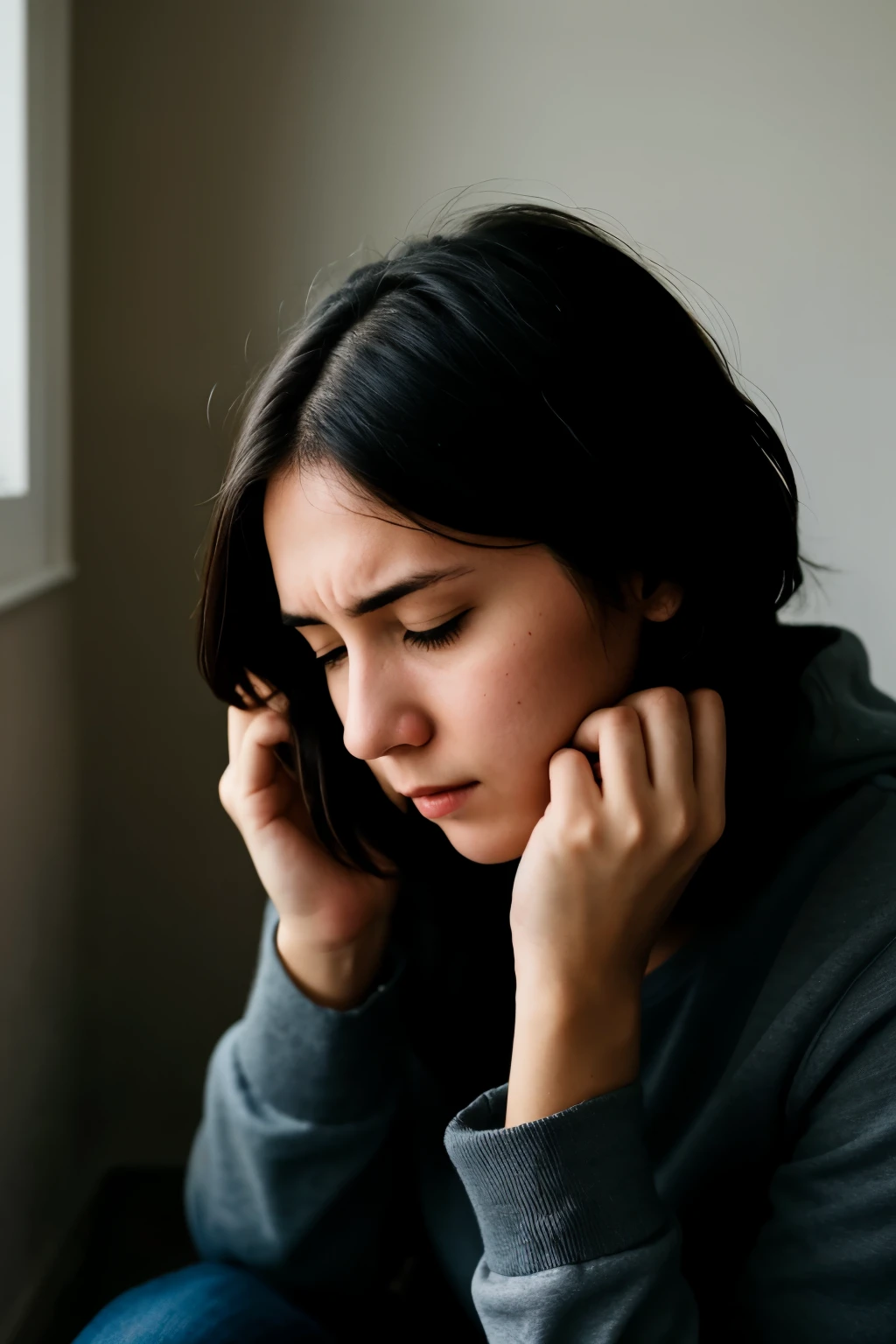 person with depression at a point of no return