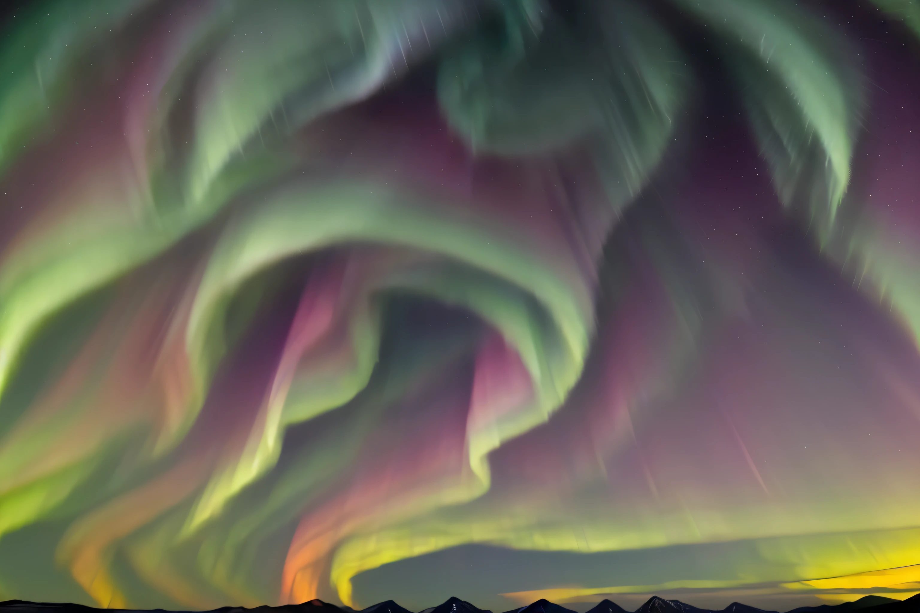 Aurora Background: A lively display of the Aurora Borealis or Aurora Australis..