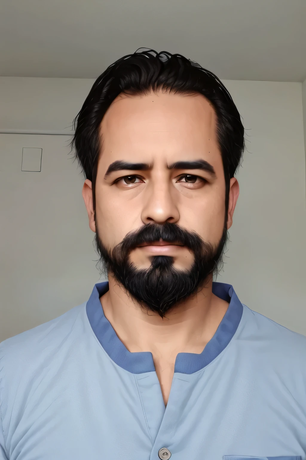 hombre peludo con camisa de franela