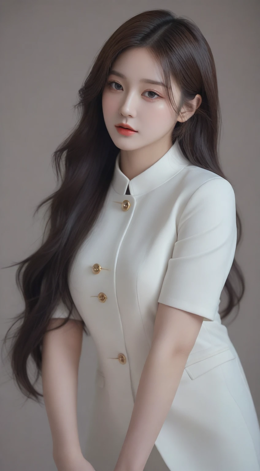 un gros plan d&#39;une femme portant un chapeau et une veste, portrait d&#39;a female korean idol, style artistique réaliste, oeuvre d&#39;art dans le style de guweiz, fanart de fille urbaine, jusqu&#39;to the model | type germe, [ 4K digital art ]!!, style artistique réalisme, beautiful work of&#39;Digital art, portrait de l&#39;idole de la kpop, photostyle artistique réaliste, Digital art réaliste 4k