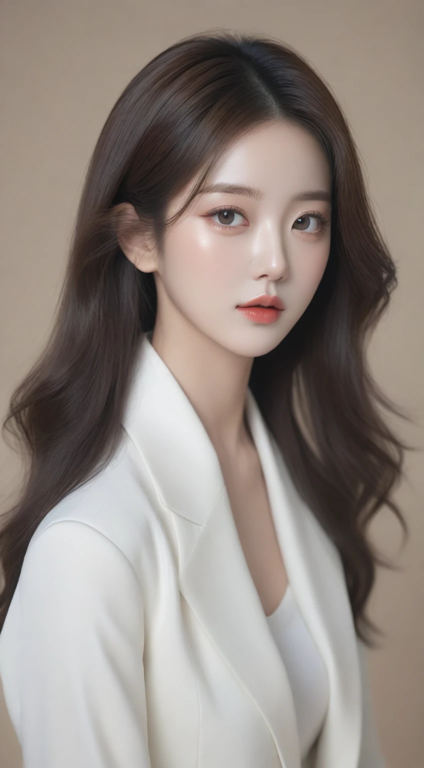 un gros plan d&#39;une femme portant un chapeau et une veste, portrait d&#39;a female korean idol, style artistique réaliste, oeuvre d&#39;art dans le style de guweiz, fanart de fille urbaine, jusqu&#39;to the model | type germe, [ 4K digital art ]!!, style artistique réalisme, beautiful work of&#39;Digital art, portrait de l&#39;idole de la kpop, photostyle artistique réaliste, Digital art réaliste 4k