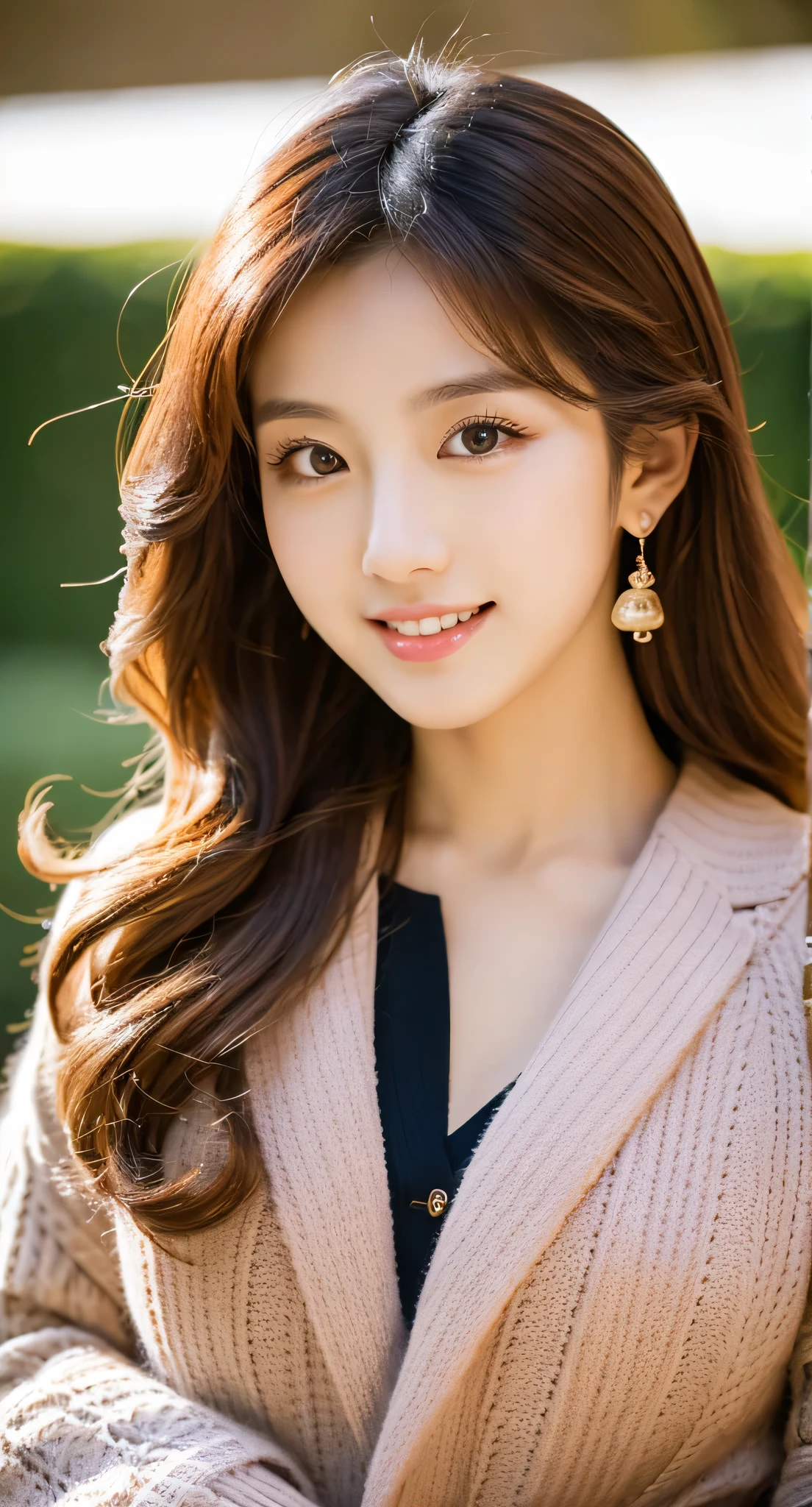 [masterpiece] table top, highest quality, shape, Highly detailed and finely crafted, High resolution 8K wallpaper, Japanese style,
Dynamic and beautiful form, Sharp features, Full body image of a 20 year old girl wearing autumn clothes, oozing sex appeal,
Wavy hair flows softly around the face, cute expression, natural color lip, bold, Sexy pose with a seductive smile,
Harajuku fashion aesthetics, exuding confidence and charm, [masterpiece]