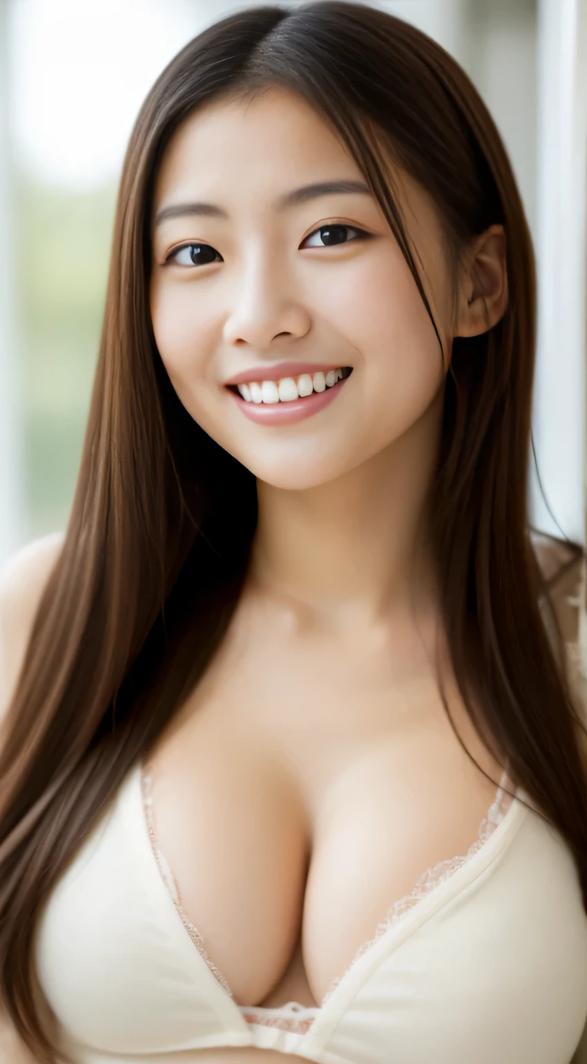 masterpiece,best quality,(Japanese ),((Beautiful girl)),,indoor,(perfect body beauty:1.2),(shy smile),beautiful teeth,