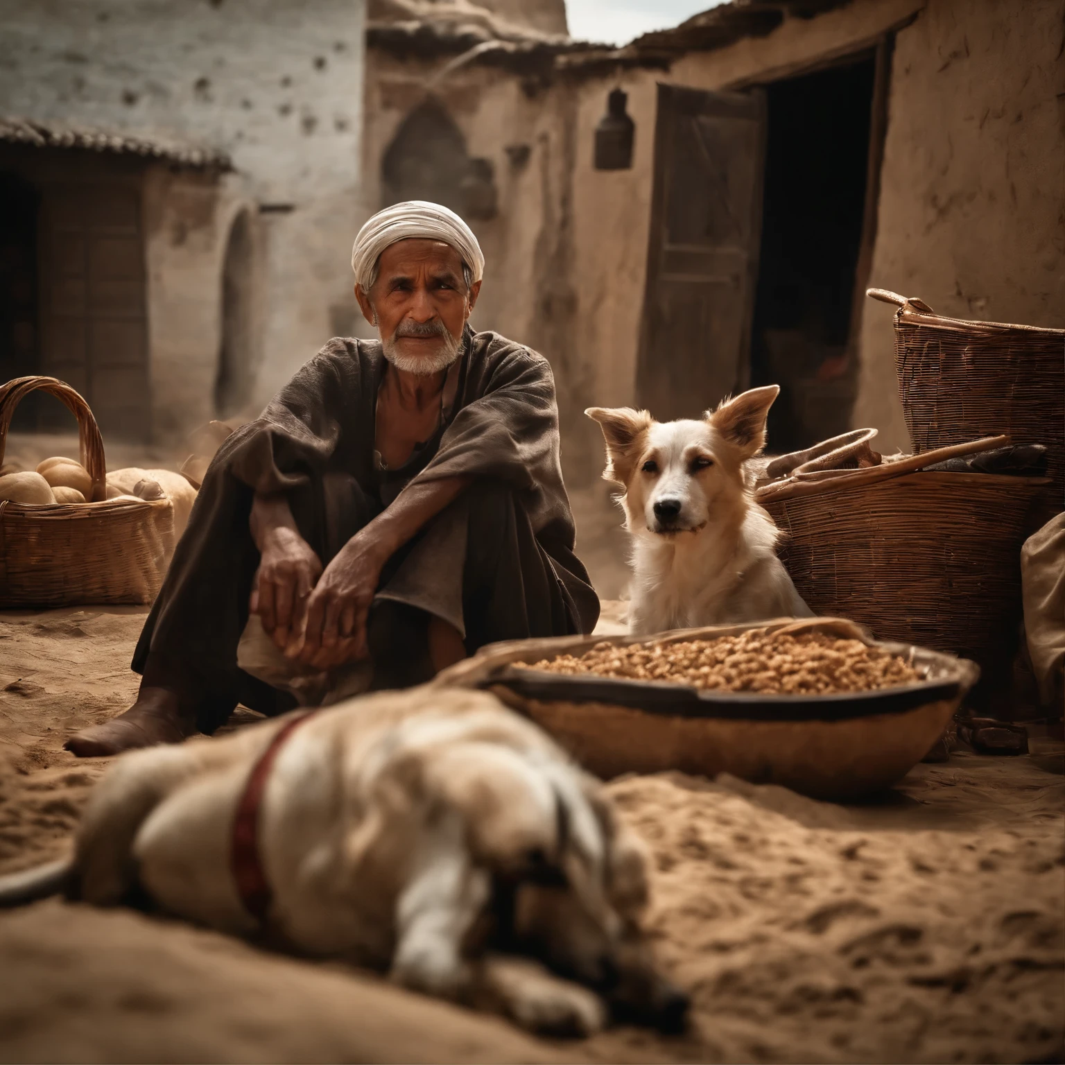 small village、dust cloud、Palestine、hill、desert、hungry dog、sitting old man、a working woman、bazaar、nameless person々、A person whose emotions disappear quickly々、sew、Children playing