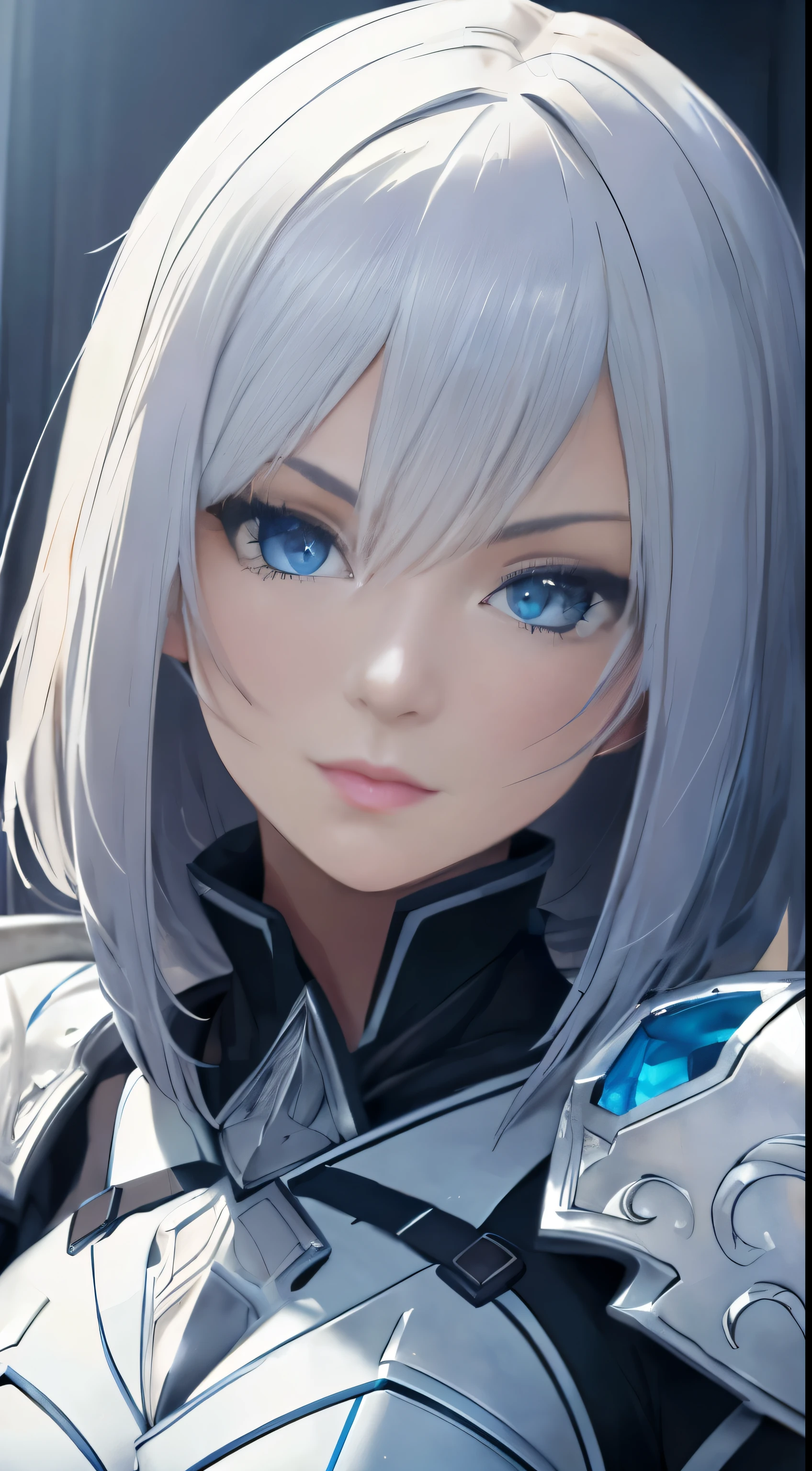 (masterspiece: 1.3), (max resolution: 1.2), (Ultra HDTV: 1.2), cinematographic light, 8K resolution, Detailed features, beautifully rendered, (Sharp Focus: 1.2), Focus on Face:1.2, An exquisite masterpiece in best quality, featuring a beautiful girl named Enako, opposing a pristine white background, distinguished by her blonde short hair, as captured in this concept art image. Her features are meticulously detailed with accurate anatomy, showcasing a perfectly defined face containing natural cheeks, glossy skin, and fair complexion. Her expressive blue eyes glisten