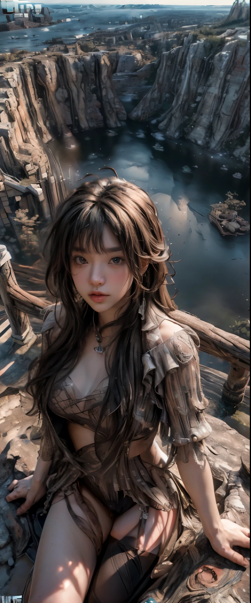 ((masterpiece, highest quality, Highest image quality, High resolution, photorealistic, Raw photo, 8K)), (Ultra Wide Angle:1.8), (View from above:1.2), 
