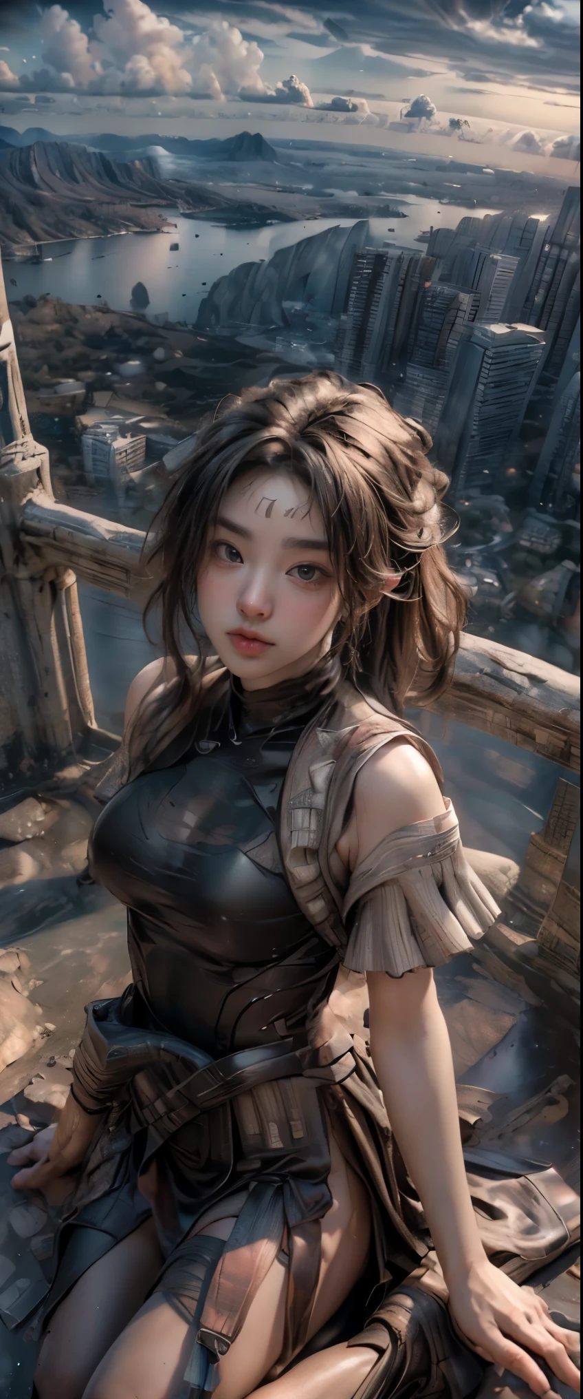 ((masterpiece, highest quality, Highest image quality, High resolution, photorealistic, Raw photo, 8K)), (Ultra Wide Angle:1.8), (View from above:1.2),