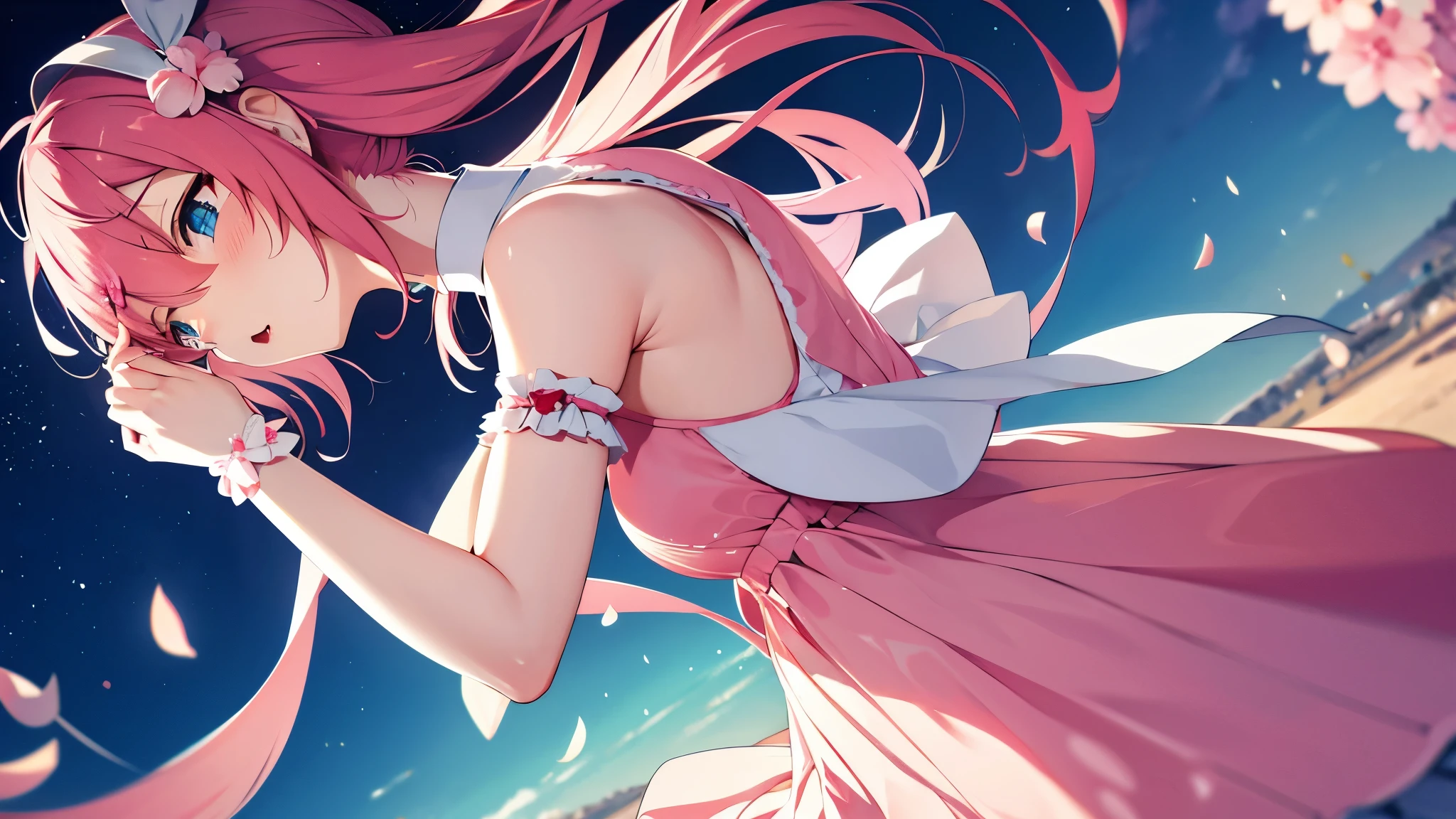 anime characters、Sakura Miku、Making a wish