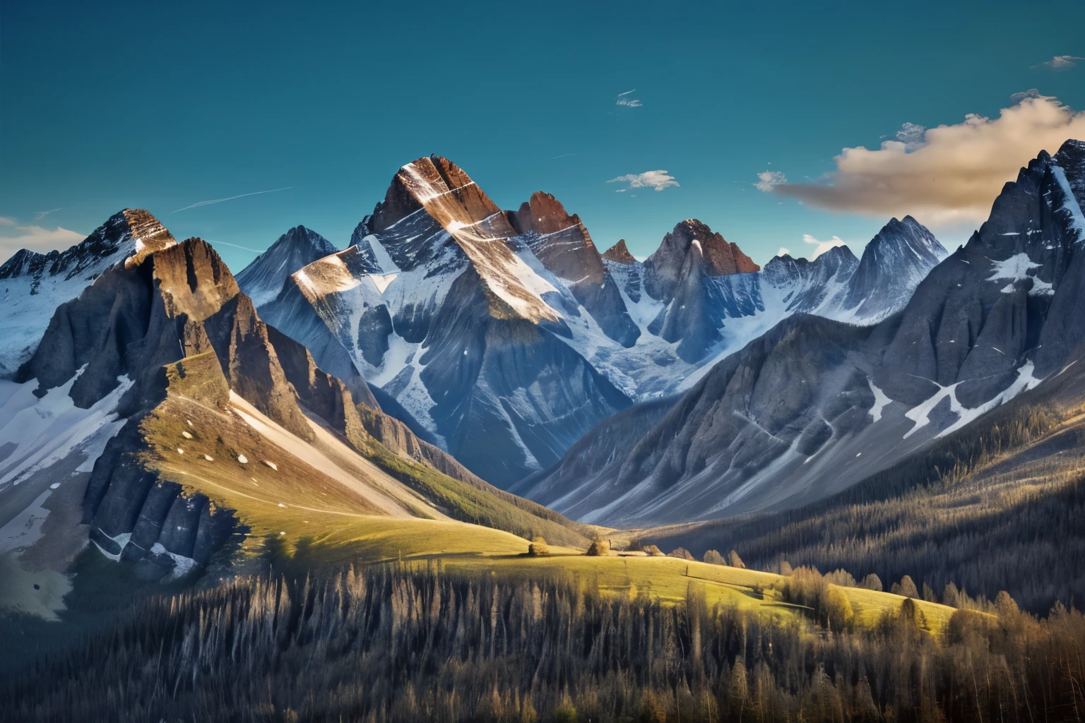 Mountain Landscape Backgrounds: Majestic landscapes with a variety of natural colors.