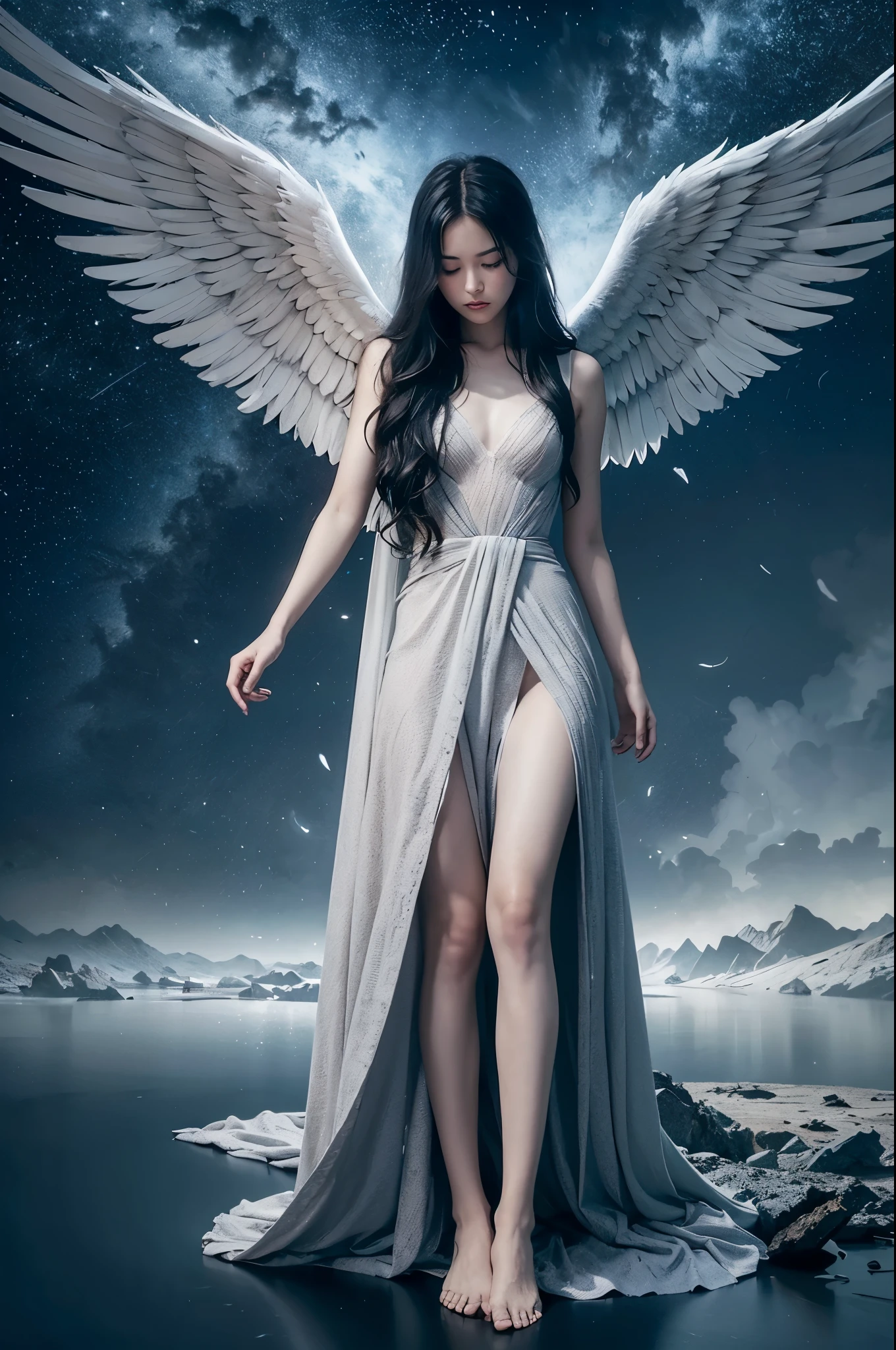 I can'Don't give up when the angel breaks his wings and falls, I can'Don't give in when all is lost,my'I'll take you with me at dawn,We will live forever The gray sky will drive away the light I won'No more fighting now only darkness will divide forever I will stand up I will end this