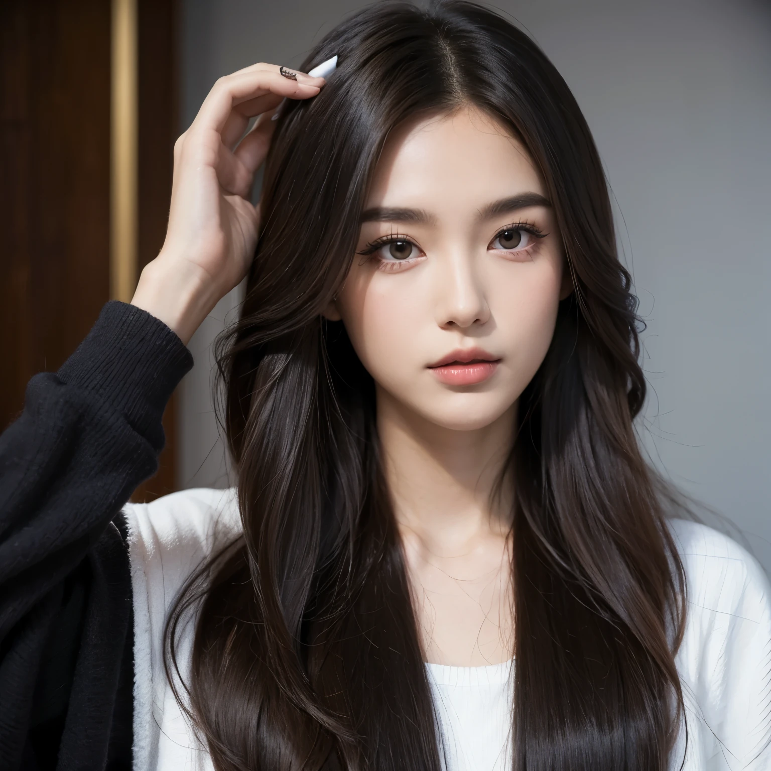 boy,long hair,make up,