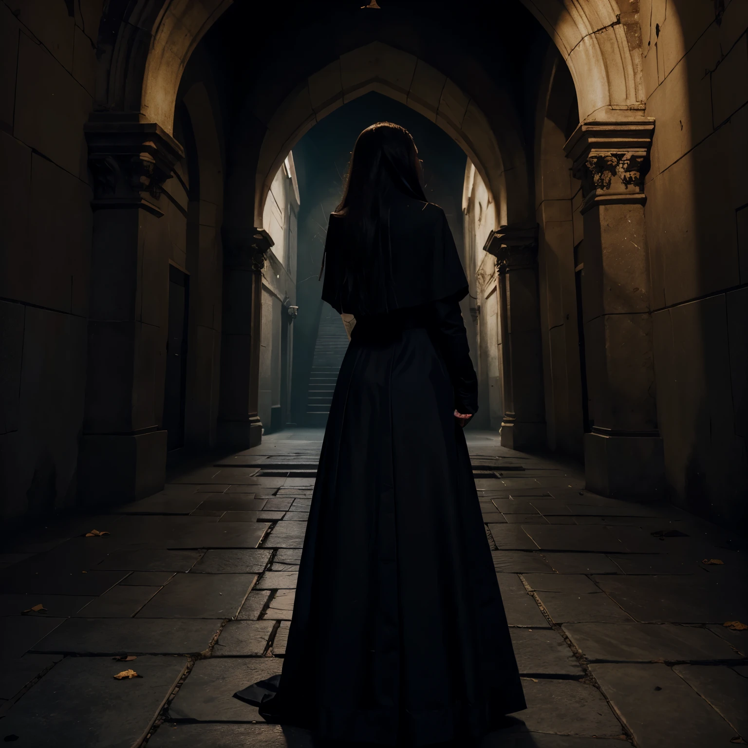 Generate a cover of story based on this : Eternal Shadows: A Tale of Cursed Love and Divine Retribution