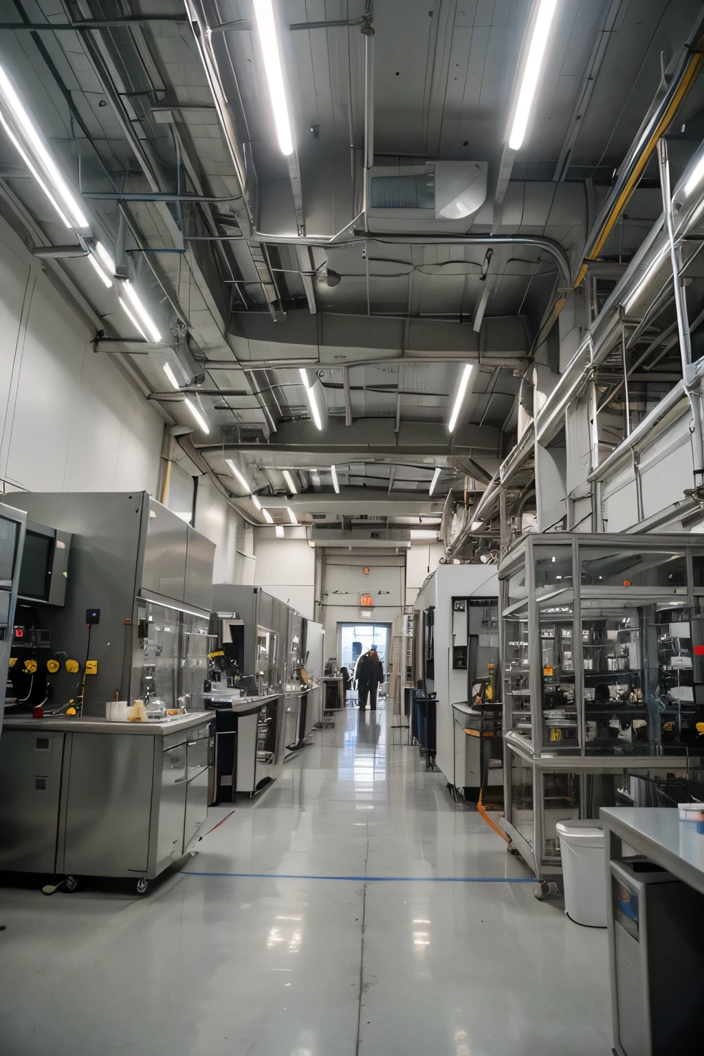 Create an image of advanced, high-tech laboratories similar to Stark Laboratories.