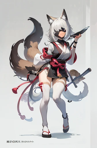 ((Animals,White Yokai,Illustration)), (Blindfold,Sad Face,Fox Head,Wolf Torso,Owl Wings,Tail Snake,Quadruped), Standing Portrait
((Animals,white monster, An illustration, )),(blindfold, Sad face, fox head, wolf carcass, owl back wing, tail snake, four legs),Standing picture