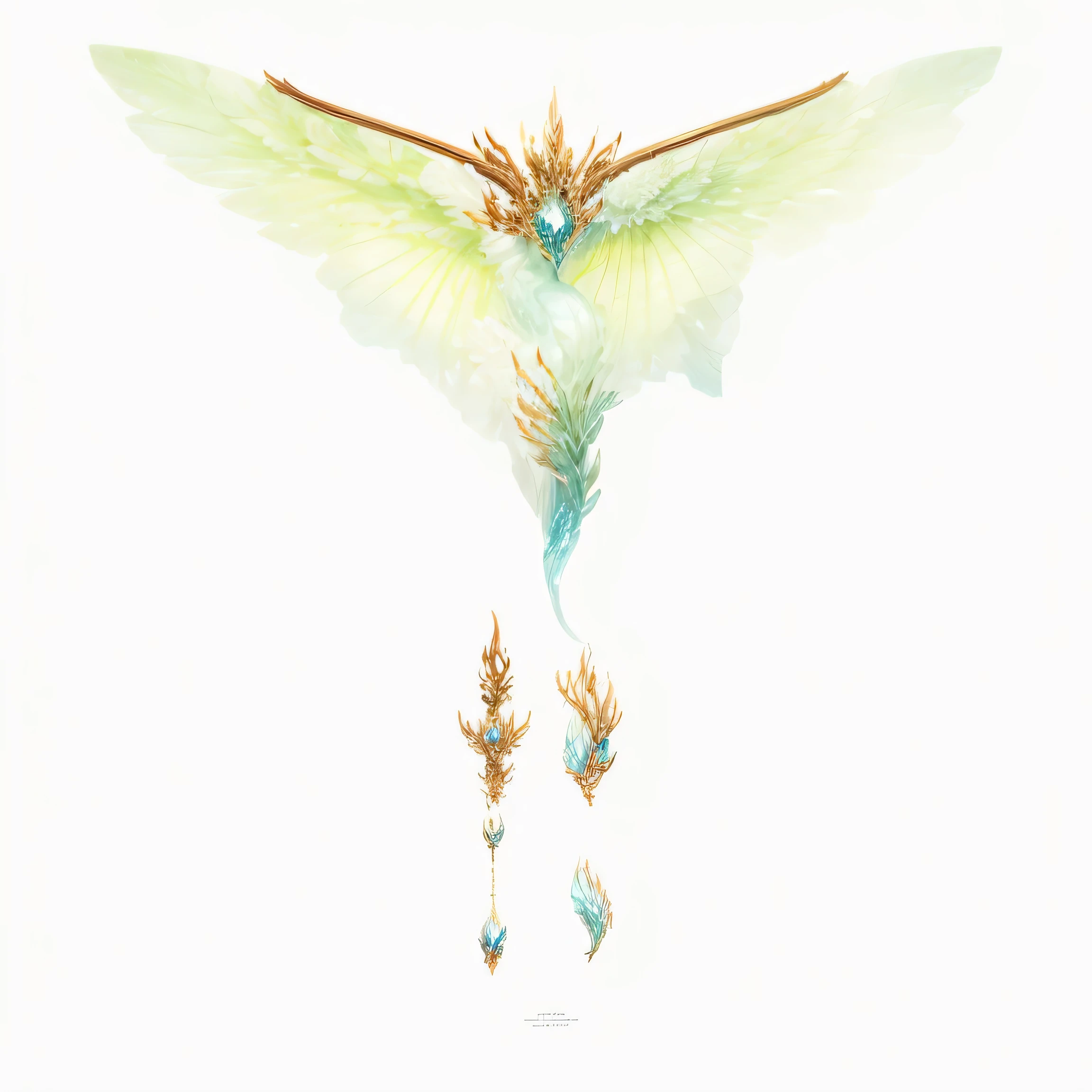 Ice dragon element，Dragon Wings，