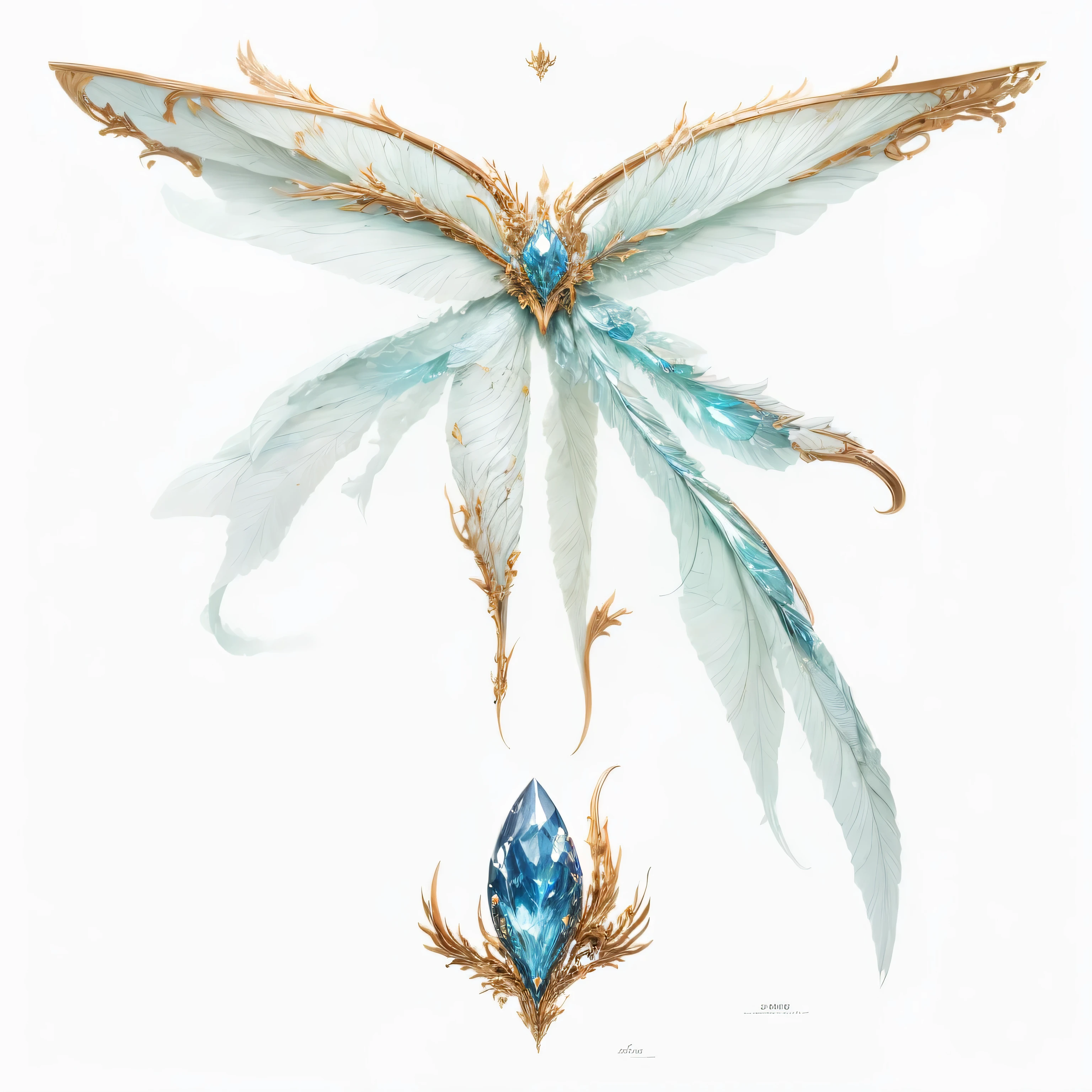 Ice dragon element，Dragon Wings，