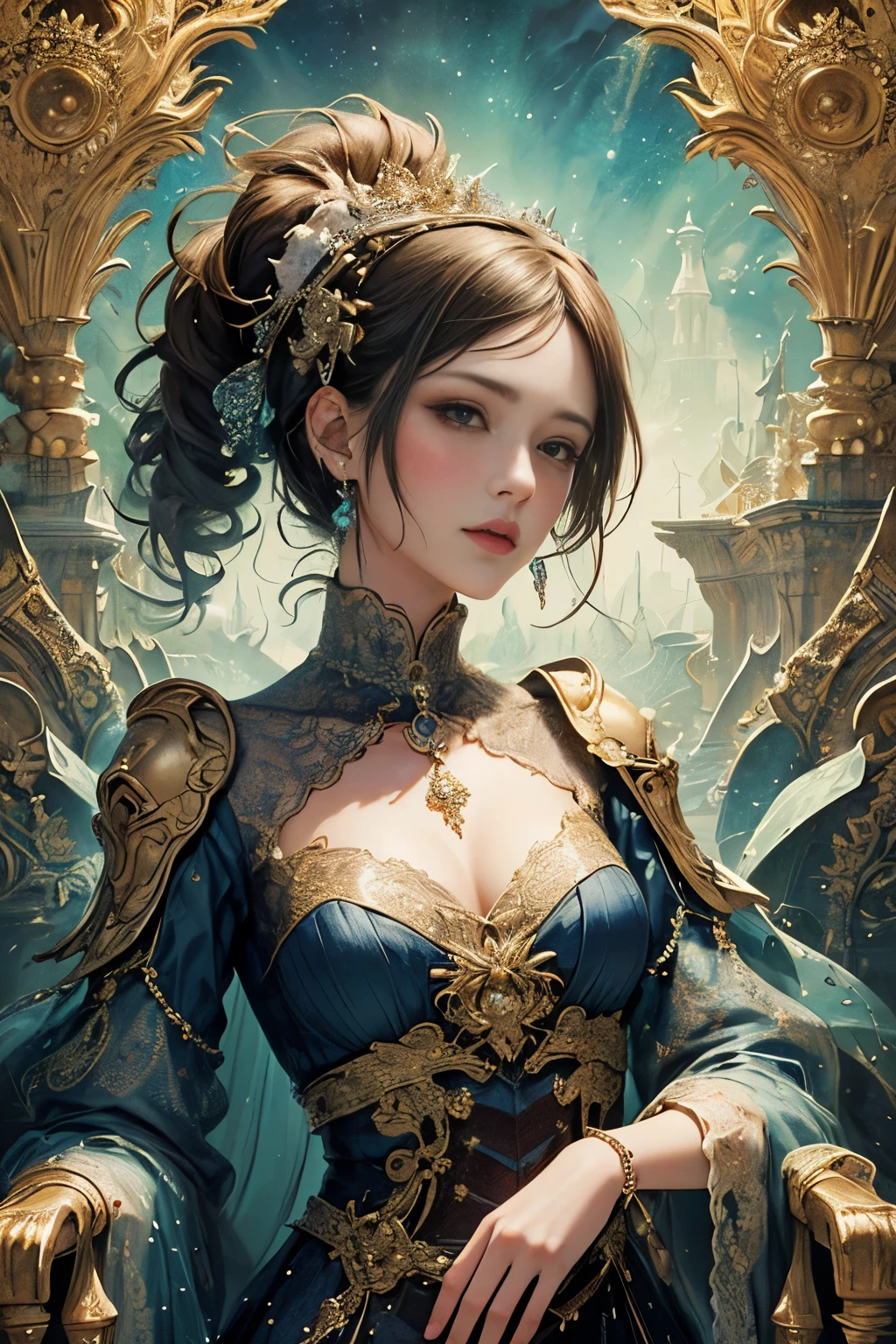 (masterpiece, top quality, Best quality, official art, beautiful and aesthetically pleasing:1.2), (1 girl), extremely detailed,(fractal art:1.3),colorful,highest detail.