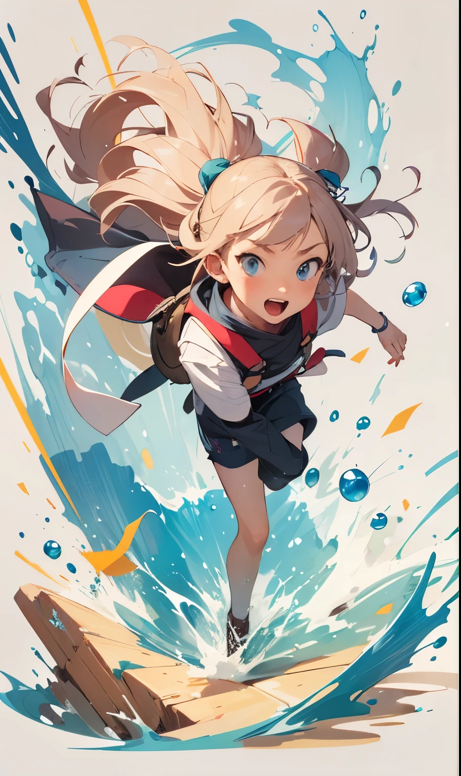Colorful splash Art by studio ghibli