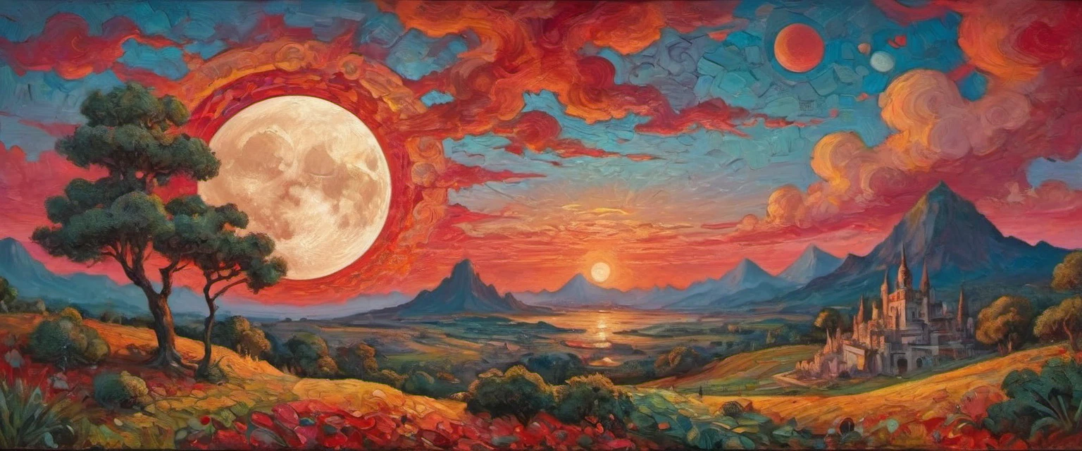 crimson sunset (Ultra Wide Angle)