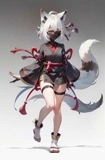 ((Animals,White Yokai,Illustration)), (Blindfold,Sad Face,Fox Head,Wolf Torso,Owl Wings,Tail Snake,Quadruped), Standing Portrait
((Animals,white monster, An illustration, )),(blindfold, Sad face, fox head, wolf carcass, owl back wing, tail snake, four legs),Standing picture