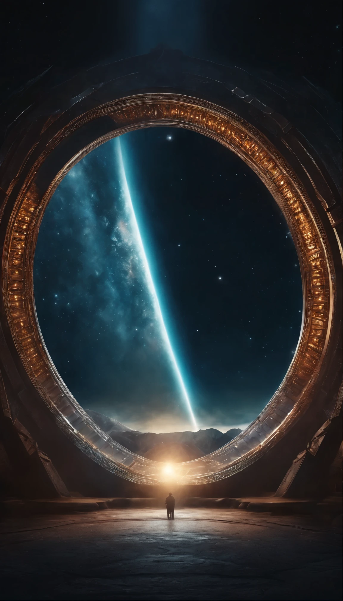 image of a beautiful stargate portal to parallel universe artwork 32k ultra realistic