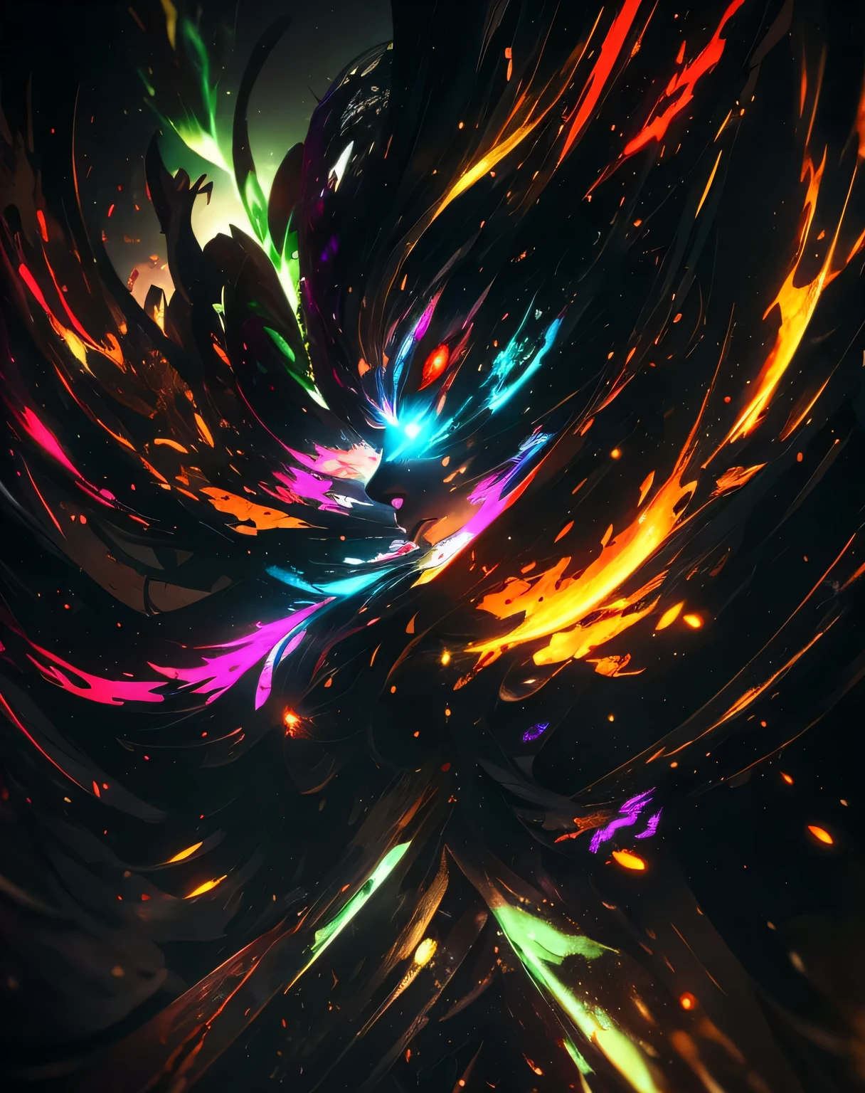Galaxie nébuleuse papillon, face of light; splashing art, style, affiche de portraits, Adobe Illustrator, vecteur, Illustration 3D, art abstrait, Printed illustrations, fond sombre, couleurs vives, Very colored, Trendy Colorful Gradient, centre, vue de face, super detailed, photorealistic rendering, 8K High Definition, concentre, super detailed, plumes de la tête, Tendance des couleurs triadiques Splash Art finement détaillée Artstation Unreal Engine 5 Éclairage volumétrique, gothique , high resolution, fermer, ambient light, Nikon 15mm f../1.8G, par GIlSam-paio rendu octane illustrant l'innovation et la vérité, 8K, charme, intricate detailed environment, dentelle, taches , ornate, Unreal engine, fantastique --voiture