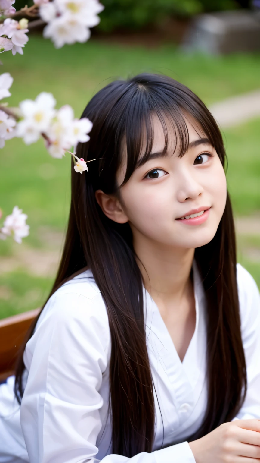Best-quality, Masterpiece, Ultra-High-Resolution, (Photorealistic:1.4), Raw-Photo, 1girl, 15-years-old, the most famous Japanese idol, having a lot of fun at cherry blossoms viewing party, completely drunk, dynamic-pose, extremely cute drunk-face like the most popular Japanese idol, extremely beautiful big-black-drunk-eyes, extremely beautiful hair, extremely beautiful drunk-skins, extremely beautiful long-eyelashes, extremely beautiful lips, extremely beautiful short-body, skinny-body, detailed cherry-blossoms-viewing-party