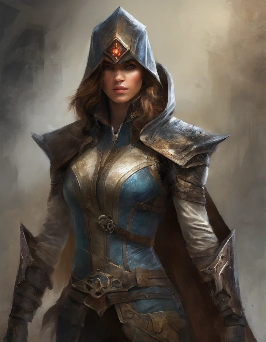masterpiece, high_res, high quality, stunningly beautiful splash art of a character from a multiplayer session video game. This must be an incredibly attractive girl in a biosuit that can take on different forms. The texture of the suit elegantly combines features of futurism and reptile skin. The suit is tight fitting. ((((Over the top of her suit she wears a loose cloak)))). The picture should be epic and memorable. Incredibly meticulous attention to detail. Contrasting painting in dark colors, use dark shades of colors. The result should be a combination of handwritten painting and realistic graphics. Use the experience of the best video game studios. ,Leonardo Style,DonMN1gh7D3m0nXL

