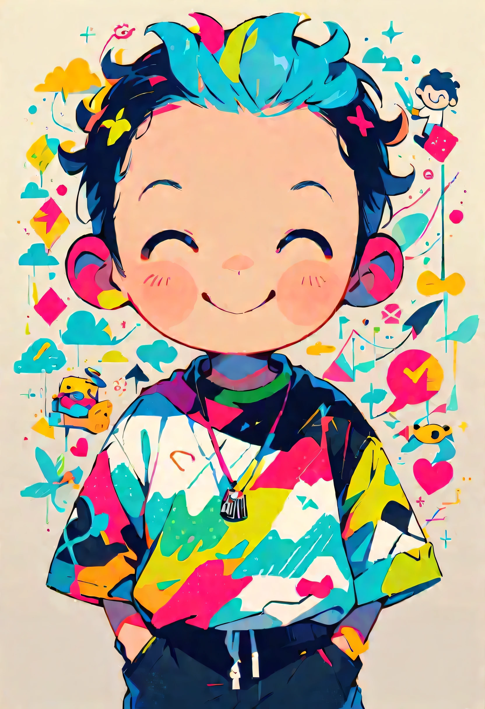 Style 5,1 boy,Graffiti,Minimalism