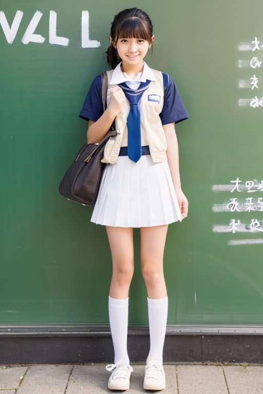 ((highest quality)), ((masterpiece)), (be familiar with), young, underwear, Japanese, high school student, girl, whole body, uniform, shortcut