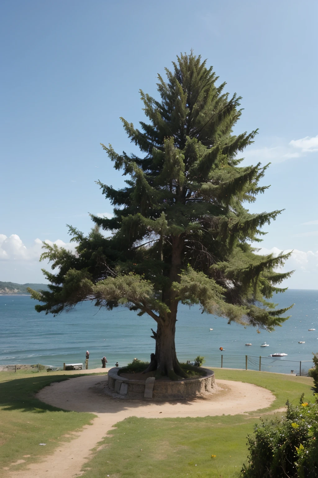 make a tree and there trees are making with money and there background will be sea and sky