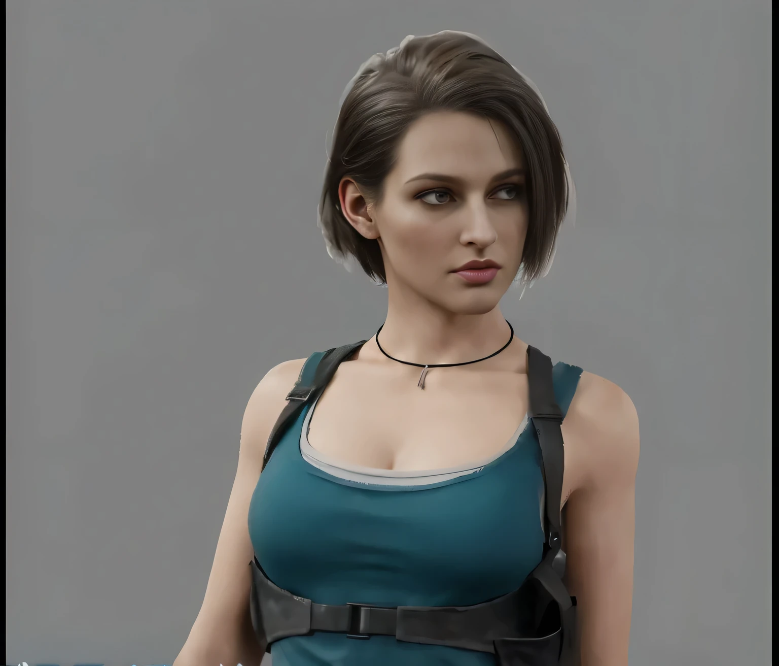 arafed image of a woman with a gun in her hand, glamorous jill valentine, portrait of lara croft, realistic artstyle, realistic character concept, highly detailed exquisite fanart, muscular sweat lara croft, realistic maya, cinematic realistic portrait, realistic character concept art, ultra realistic concept art, female lead character, 8k portrait render, female protagonist 👀 :8