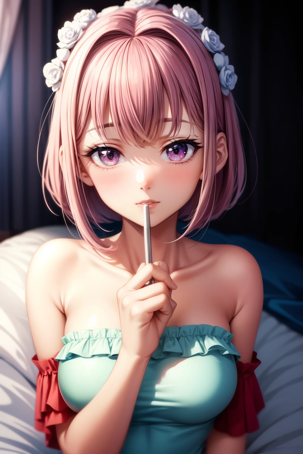 garota de anime se masturbando com uma amiga