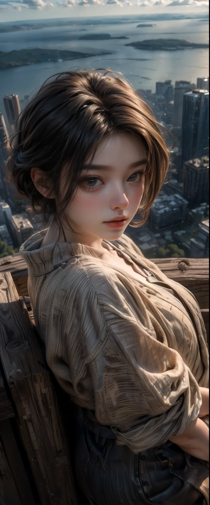 ((masterpiece, highest quality, Highest image quality, High resolution, photorealistic, Raw photo, 8K)), Ultra Wide Angle, View from above,