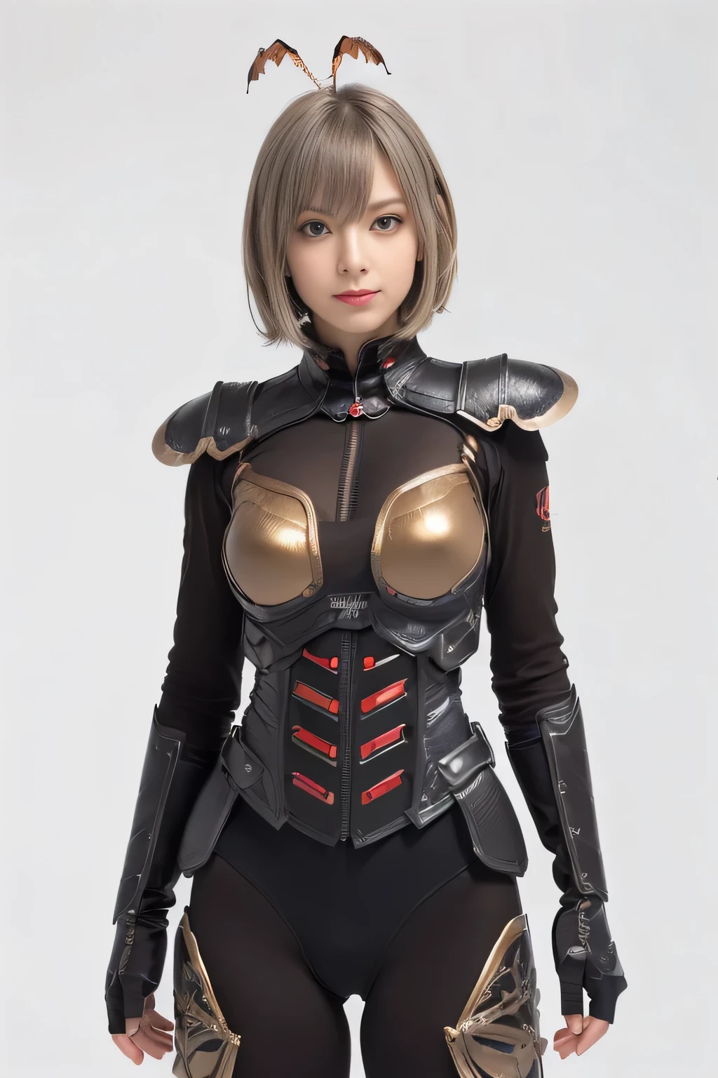 (High resolution,masterpiece,highest quality,Very detailed CG, anime, official art:1.4), realistic, photograph, amazing detail, everything is complicated, shiny and glossy,Amazing number of layers, 8K wallpaper, 3D, sketch, cute, figure,( alone:1.4), perfect female proportions,villain's daughter, (Fusion of dark brown cockroach and lady:1.4), (brown cockroach woman:1.2), (brown cockroach woman:1.2), (Fusion:1.2), (alone:1.4), (evil smile:1.2), muscular, abs, (Cockroach brown exoskeleton bio insect suit:1.4), (Cockroach brown exoskeleton bio insect armor:1.2), (brown transparent cockroach feathers:1.4), (Antennae of brown cockroaches:1.3),
