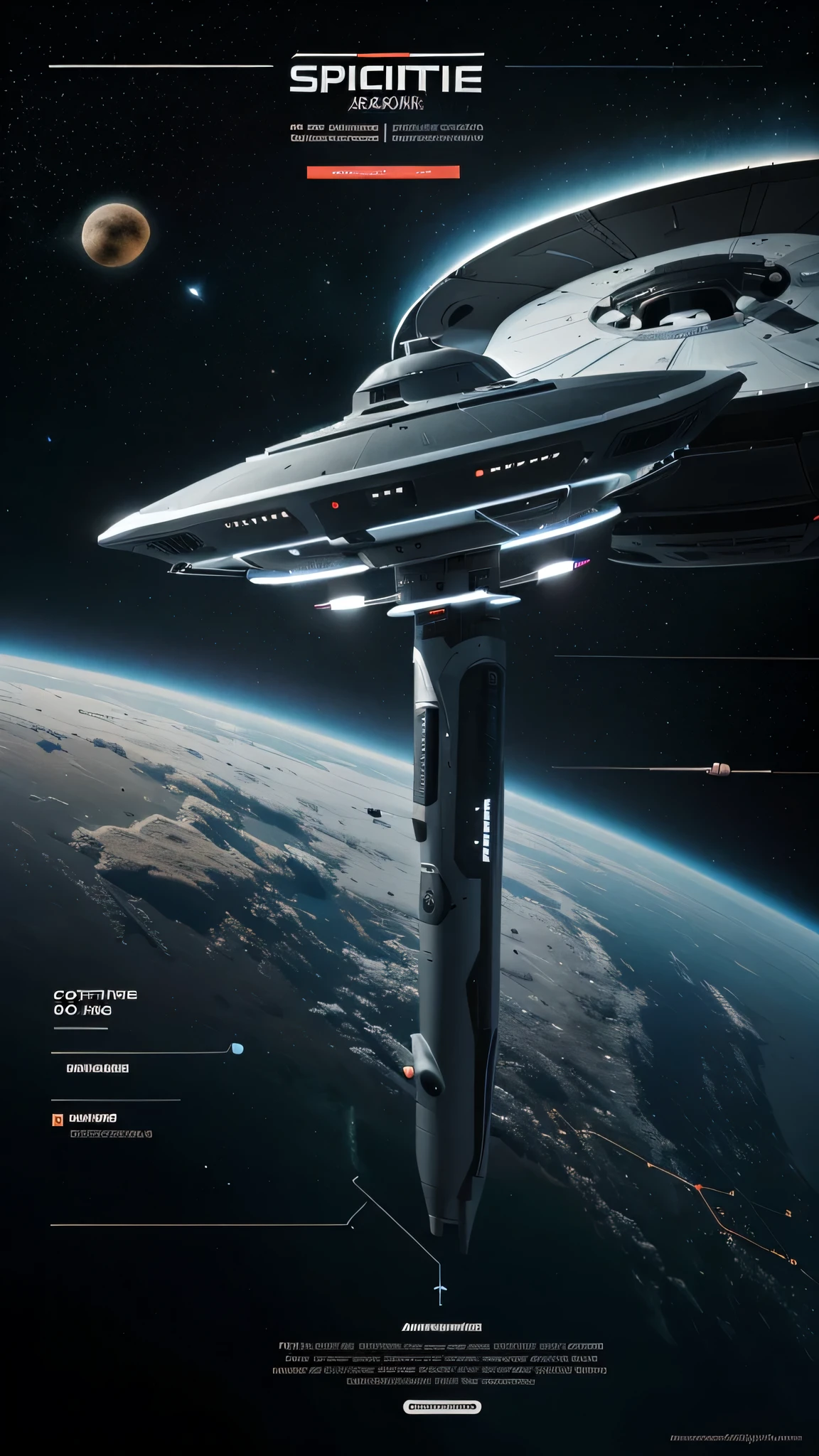 spaceship ::5 Professional Infographic Design::4 clear and concise information, visually appealing, high-quality, digital art, unique, award-winning, Adobe Illustrator, glibatree style, attention to detail, accurate representation of data::3 cluttered, confusing, low-quality
