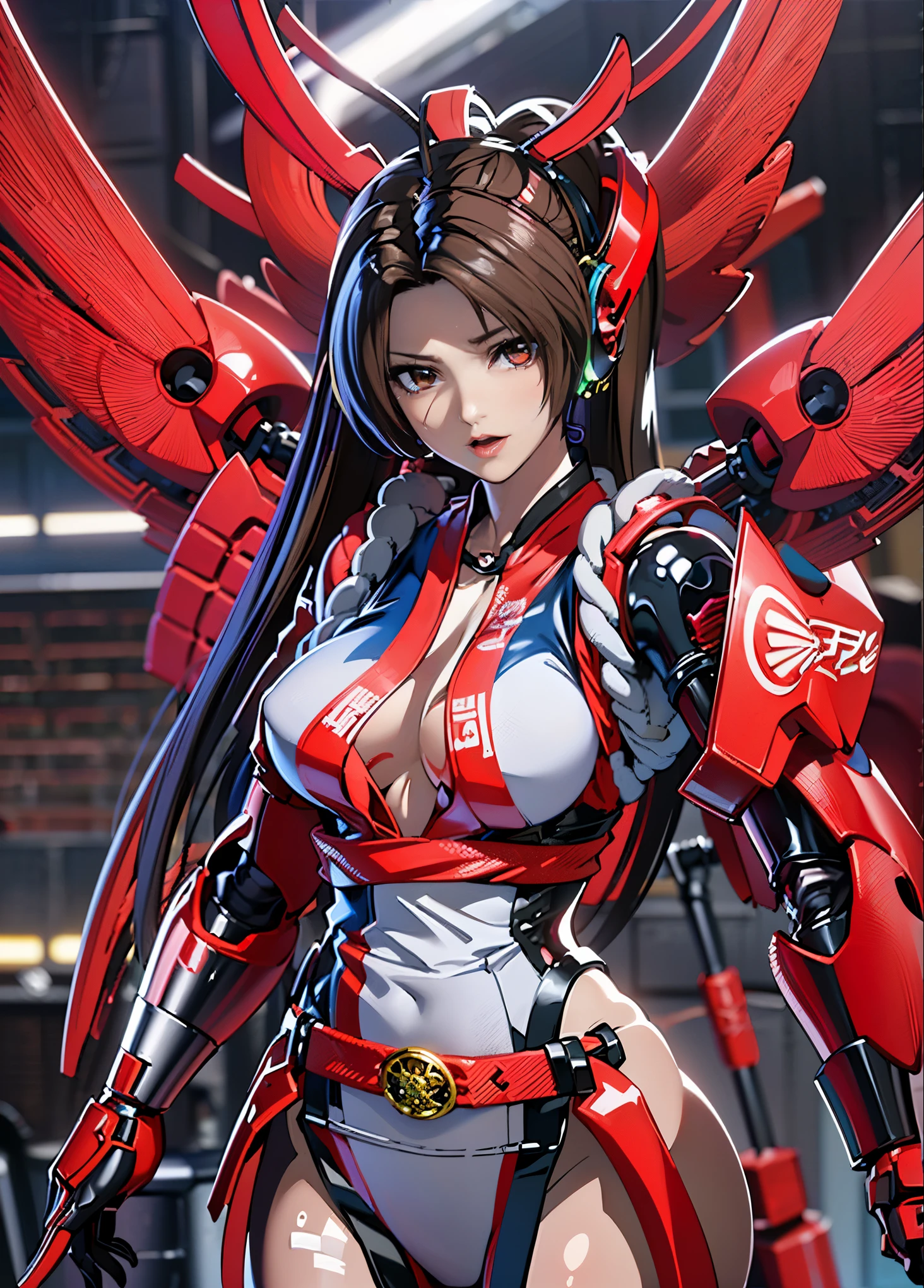 4k、(((highest quality)))、(((mechanical headgear:1.3)))、(((very well-groomed face:1.3)))、(((anime stuff)))、(((cyber headphones:1.3)))、(((Long ear antennae:1.6)))、(((Anime related)))、(((Red Machine Eyes:1.3)))