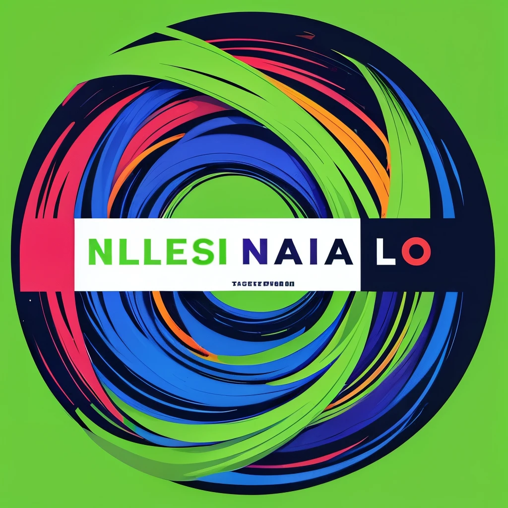 Um logotipo de fisioterapia minimalista com a letra W nas cores verde e roxo