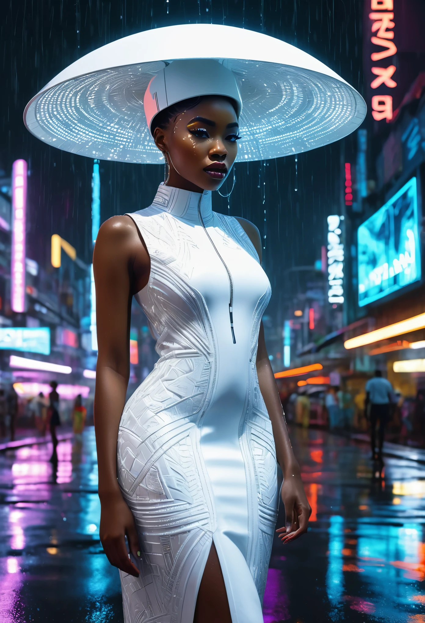 <'EM_1'> wearing classic cheongsam,
moving through well lit complex industrial ruins, puddles, reflections,
fog, warm palette, wide focus BREAK
style of Chris Cold