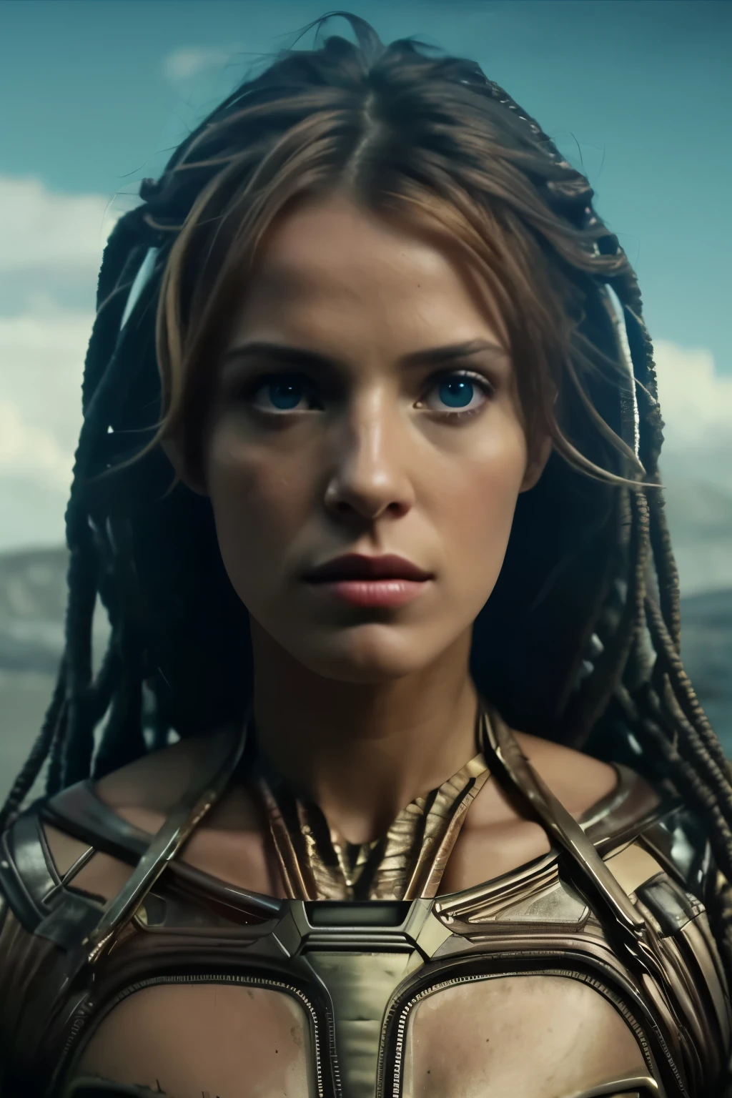 a woman with dreadlocks and a body of hair in a scene from the film alien, movie still of a alien cyborg, frame from prometheus movie, hr giger. 8 k, eve online movie still, scene from prometheus movie, still frame from prometheus, biologic hr giger style, scene from the movie prometheus, humanoid flora