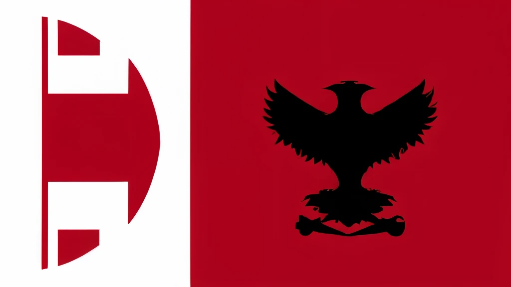 flag , agressive communism, agression, minimalism, mechanic, (red white black), anomally'sm, tecno