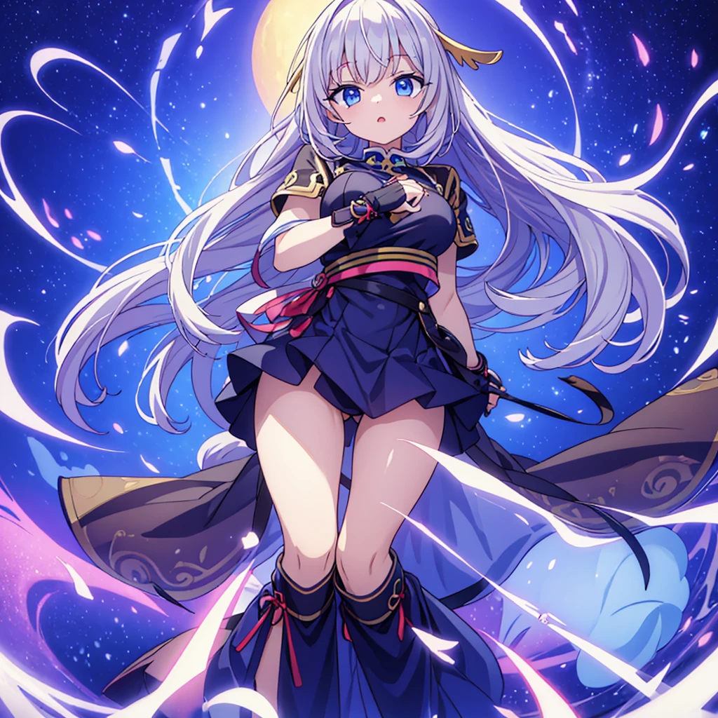 (masterpiece)、(highest quality)、(Western fantasy)、(martial artist)、(bright background)、(mini skirt)、breast、panties、luster、shadow、