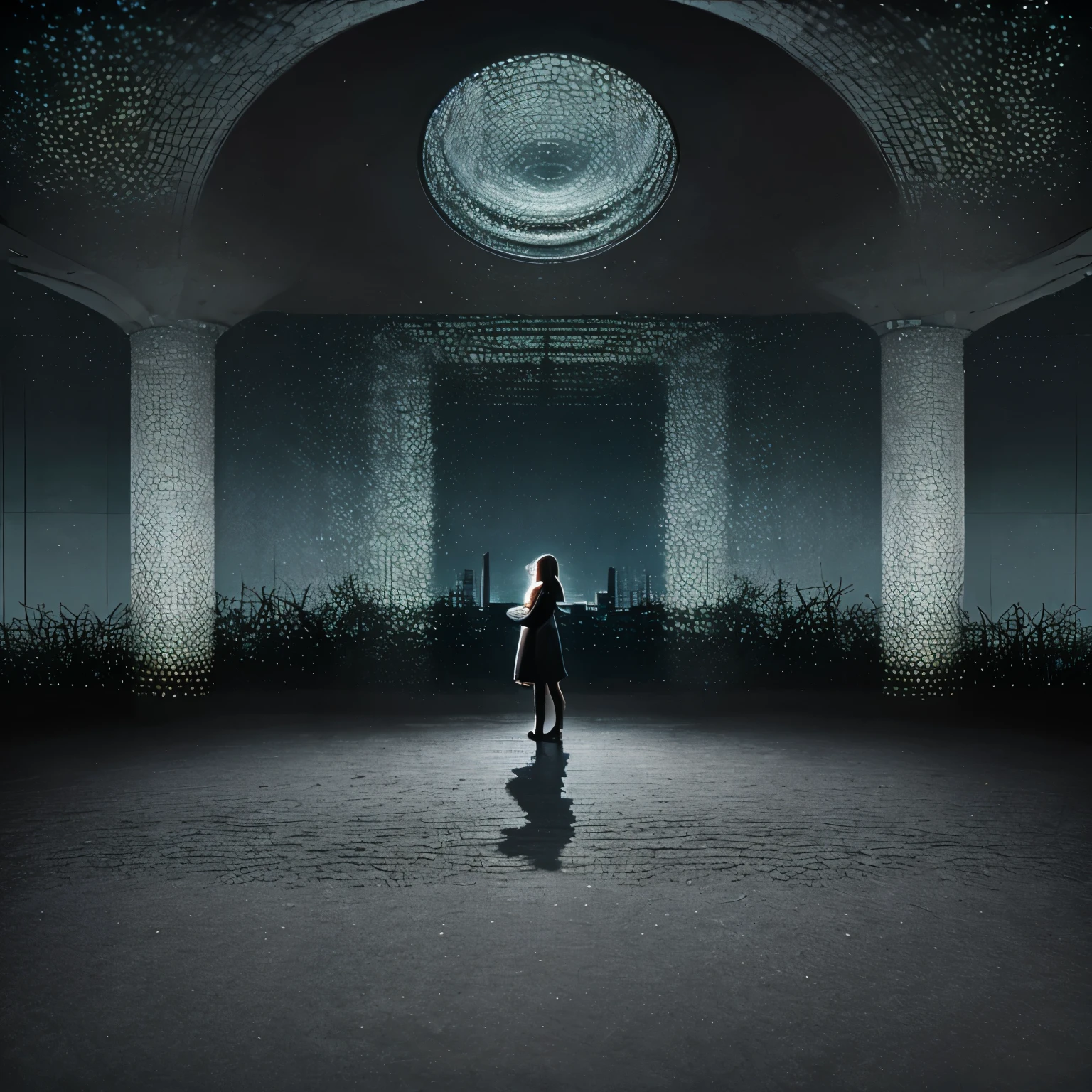 absurdres, highres, ultra detailed, (1girl:1.3),
BREAK
, Design a beautiful temple scene, with intricate architecture, lush gardens, and a sense of peace and spirituality.
BREAK
, Create an image of a destructive demon, with fearsome features, dark powers, and a thirst for chaos and ruin.
BREAK
, Design an image with a fisheye lens effect, capturing a wide field of view with a distinctive, curved perspective.
BREAK
, Create a rooftop view in an urban setting, with panoramic cityscapes, dramatic skylines, and a sense of elevation.
BREAK
, Illustrate a tender moment between a parent and , capturing their bond, love, and connection.
BREAK
, Illustrate an image using pointillism, with tiny dots of color meticulously placed to create a cohesive and visually stunning whole.