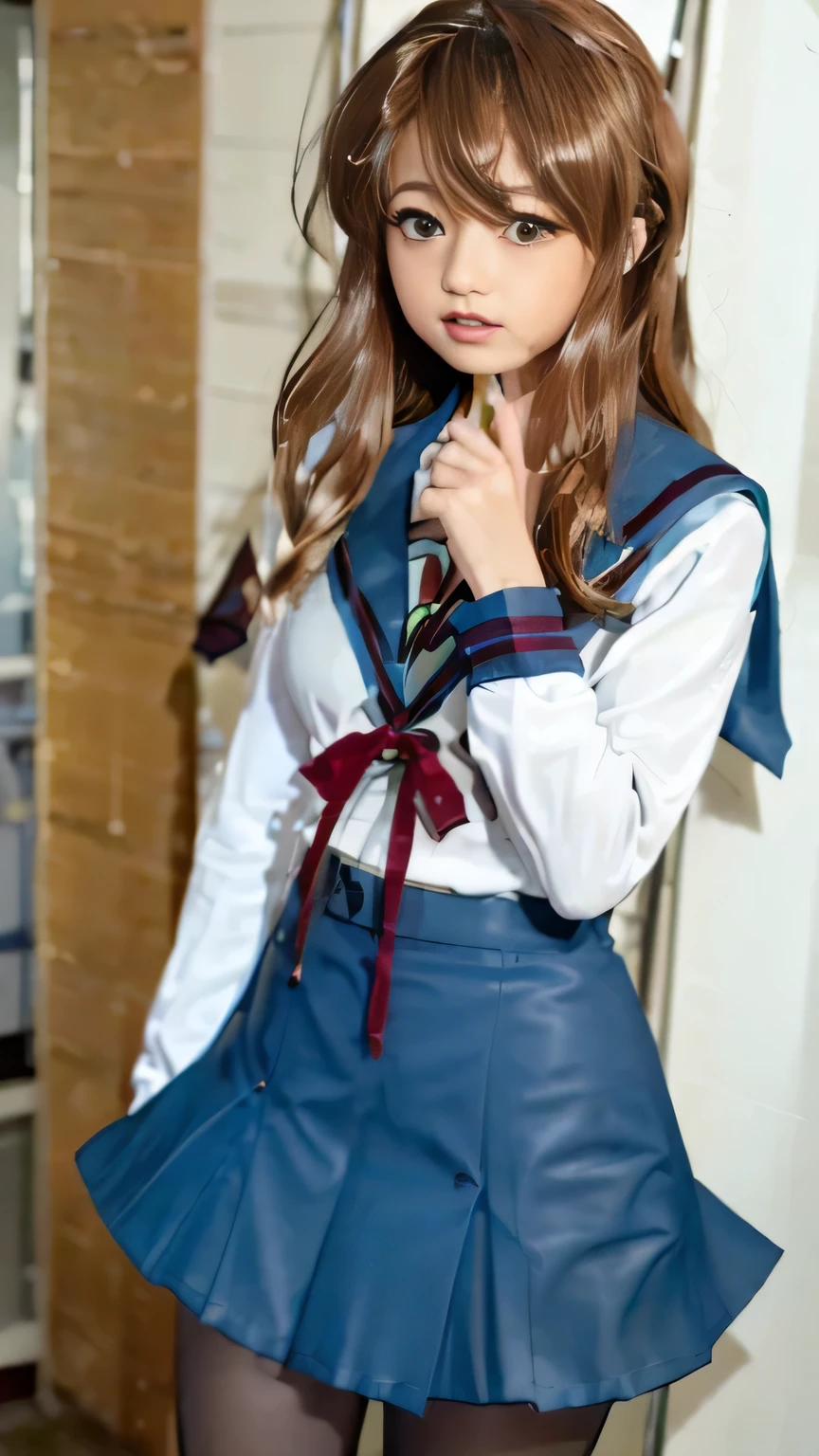 (Photos wthathout people:2.0)、wide々closet、(20 sailor uniforms on Hangers:1.8)(pleated skirt:1.8), Underwear is scattered(realistic:2.0)(セーラー服pleated skirtの谷間), (The human body is completely invisible:2.0),(invisible hand),(Invisible feet),(invisible head), empty clothes, invisible girl, 谷間のあるHangerセーラー服とpleated skirt学生服, Sailor uniform has cleavage, tights, that&#39;s in the closet(The uniform on the Hanger bulges out as if that were being worn by an invisible girl.), Wthath vest, Hanger 、Sailor suthat has big cleavage